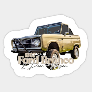 Customized 1967 Ford Bronco 2 Door Wagon Sticker